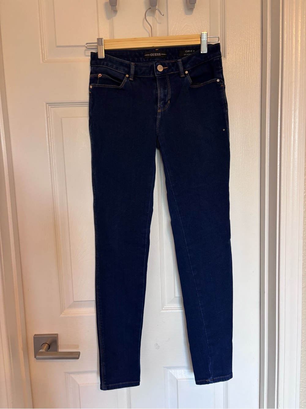 GUESS Women's Navy Skinny Jeans